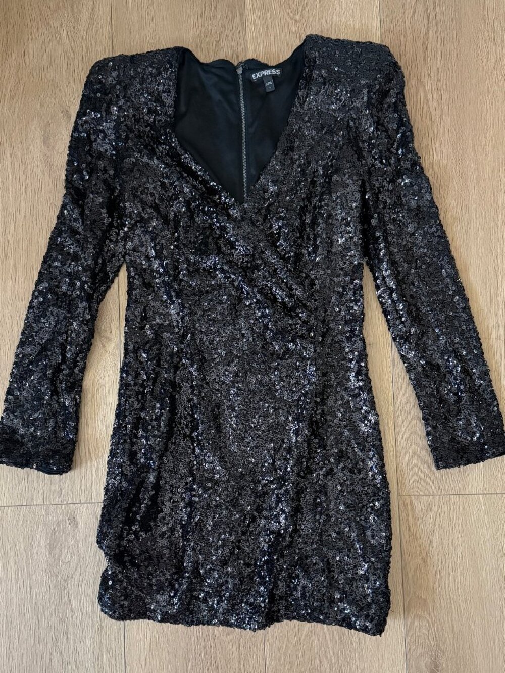 EXPRESS Black Sequence Dress